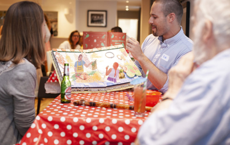 Cocktail party at BankHouse with Central School books. Photo credit Samia Meah